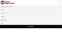 Tablet Screenshot of kauaihigh.org